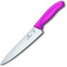 Разделочный нож Victorinox Swiss Classic Carving, 19 см, розовая рукоять 6.8006.19L5B